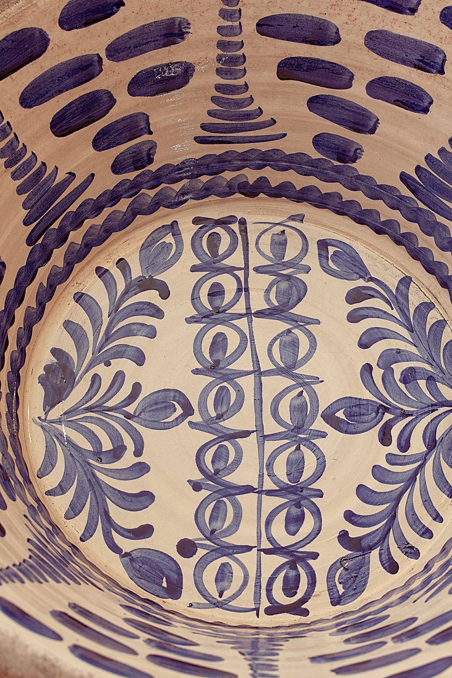 Blue lebrillos granaínos