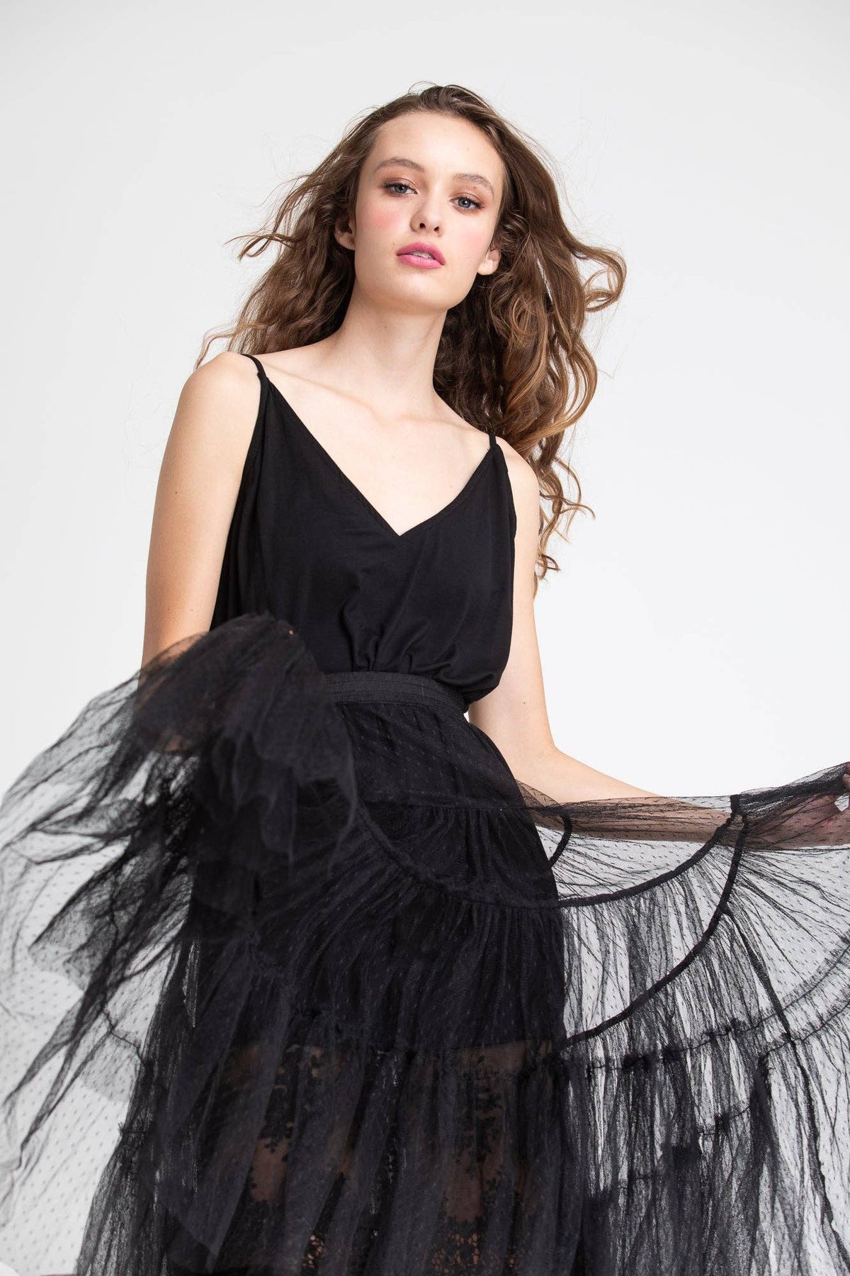 Ariette Tulle Tutu in Midnight Black.
