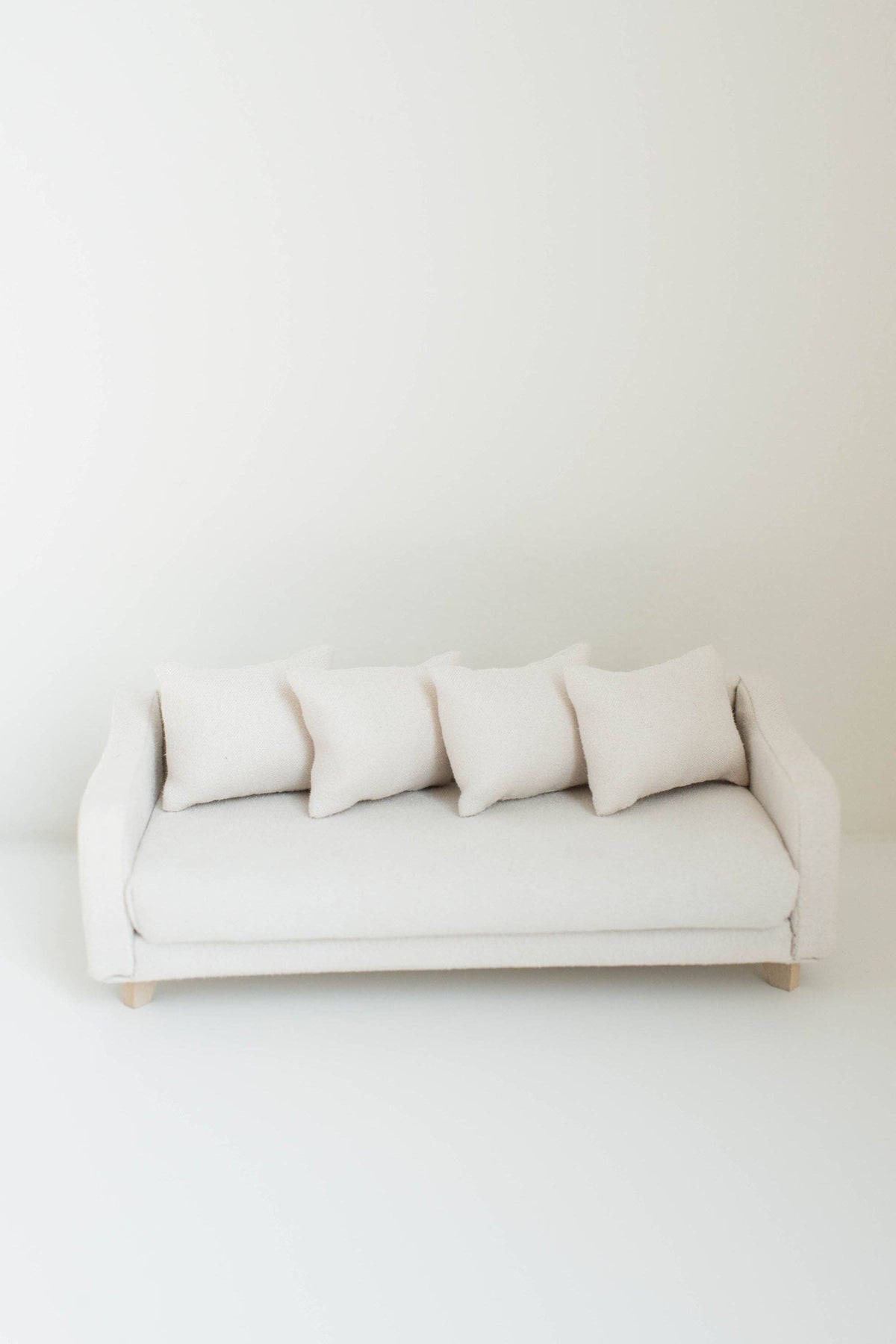 Dollhouse Adelaide Scoop Arm Sofa | Pearl White