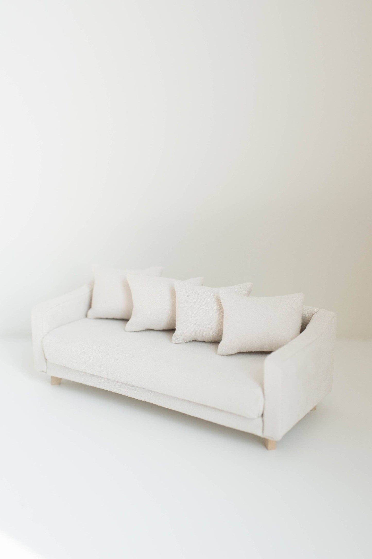 Dollhouse Adelaide Scoop Arm Sofa | Pearl White