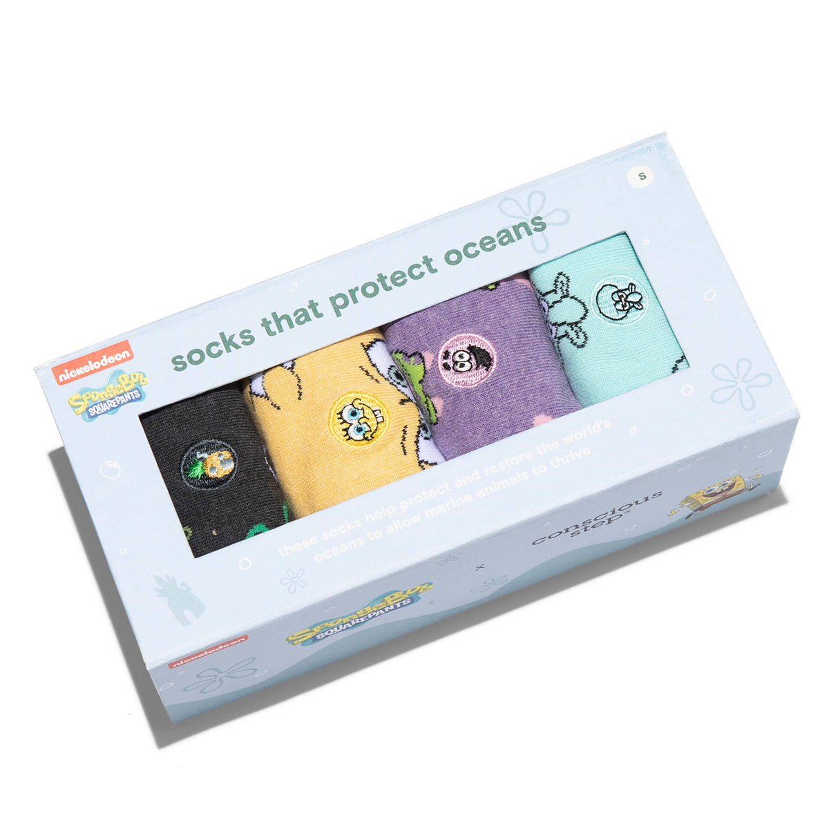 Boxed Set SpongeBob Socks that Protect Oceans
