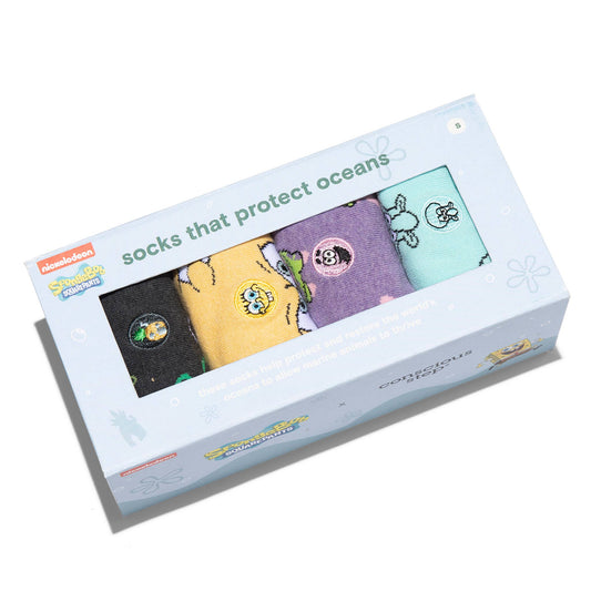 Boxed Set SpongeBob Socks that Protect Oceans