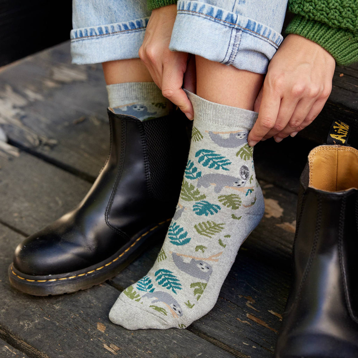 Quarter Socks that Protect Sloths