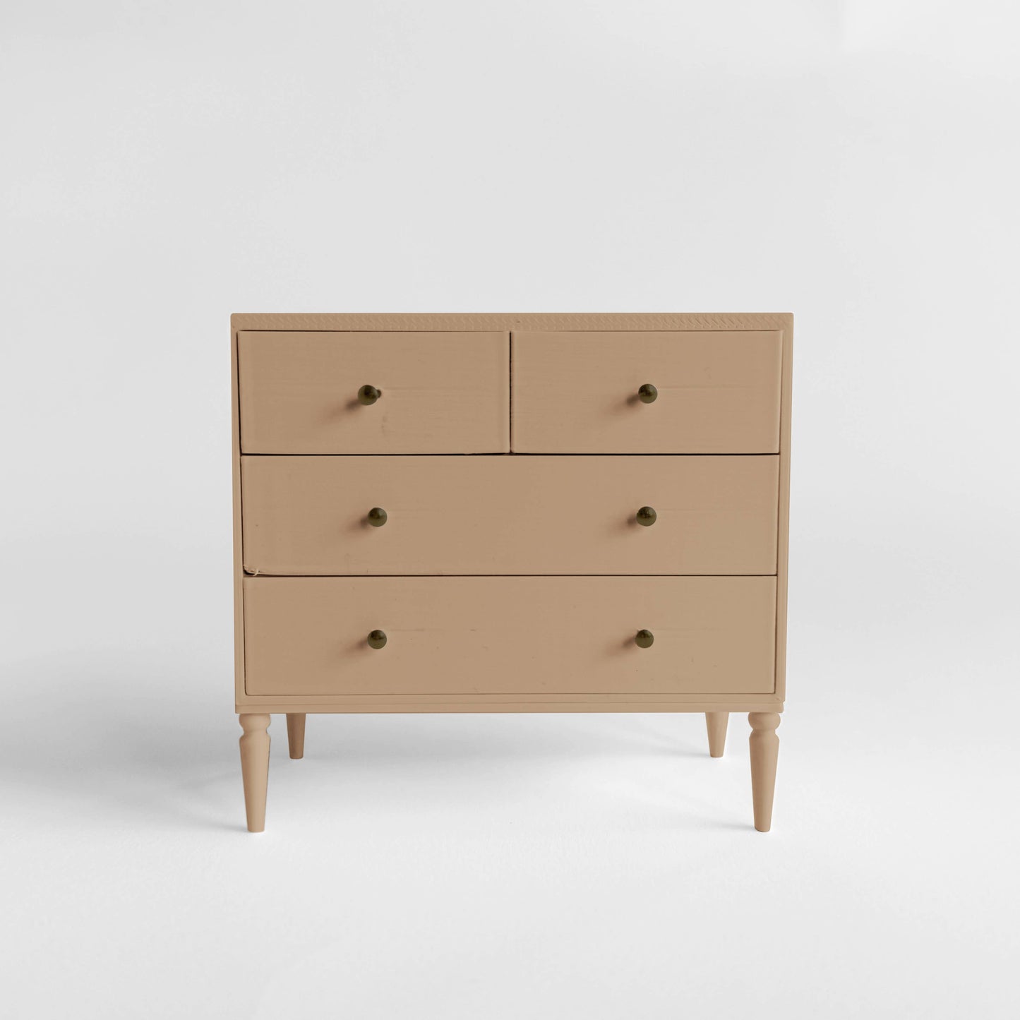 1:12 Scale Dollhouse Dresser, 4-Drawer