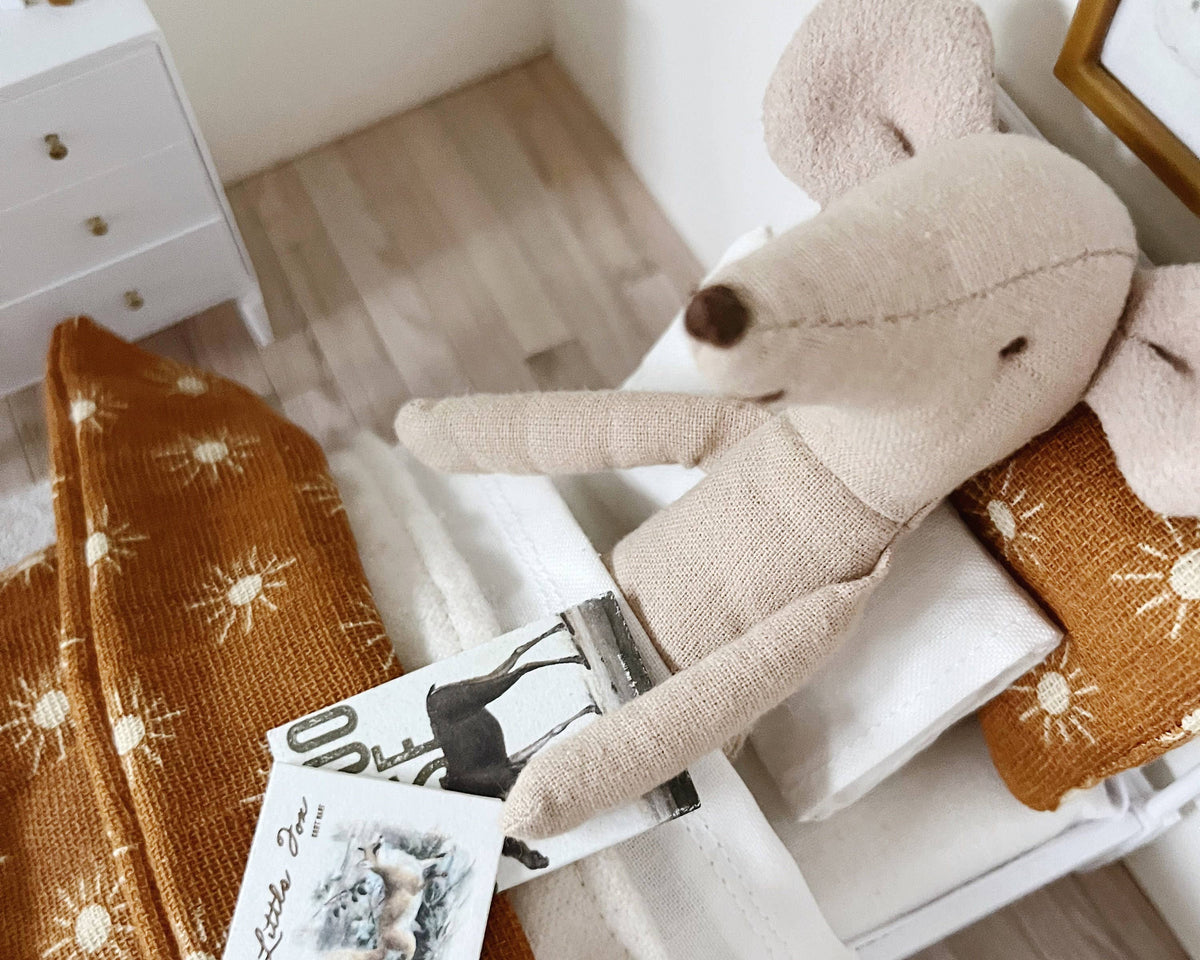 Boho Dollhouse Bedroom and Nursery Decor Set