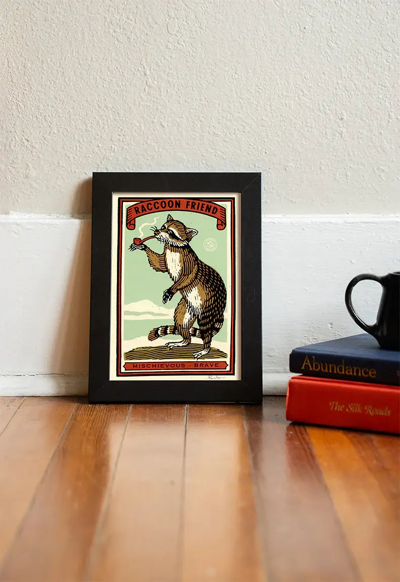 Raccoon Friend Print