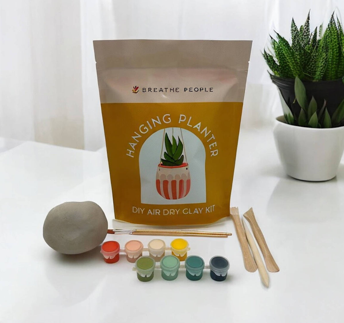 DIY Air Dry Clay Kit- Make Your Own Hanging Plant Pot