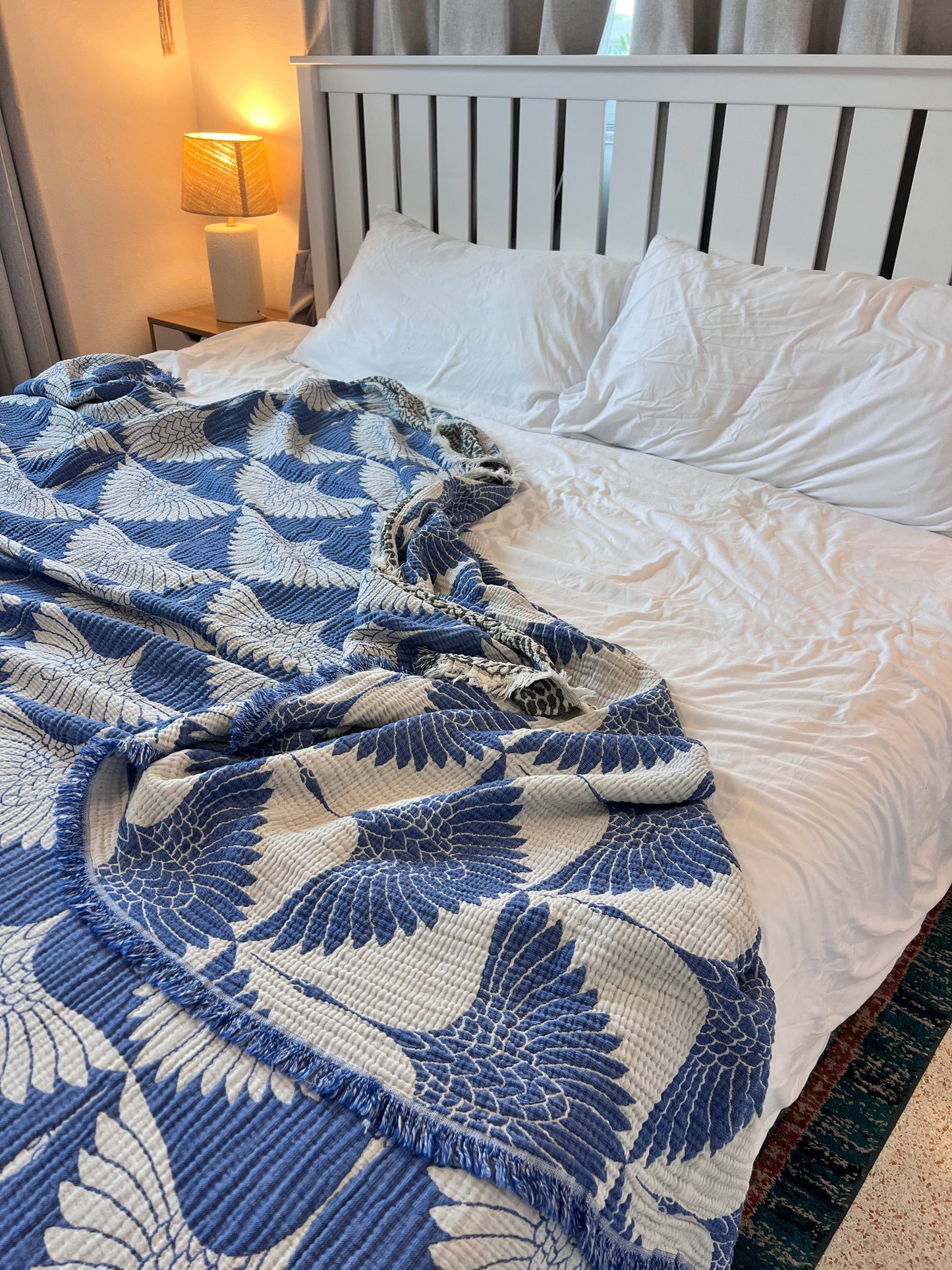 Crane Muslin Blanket,