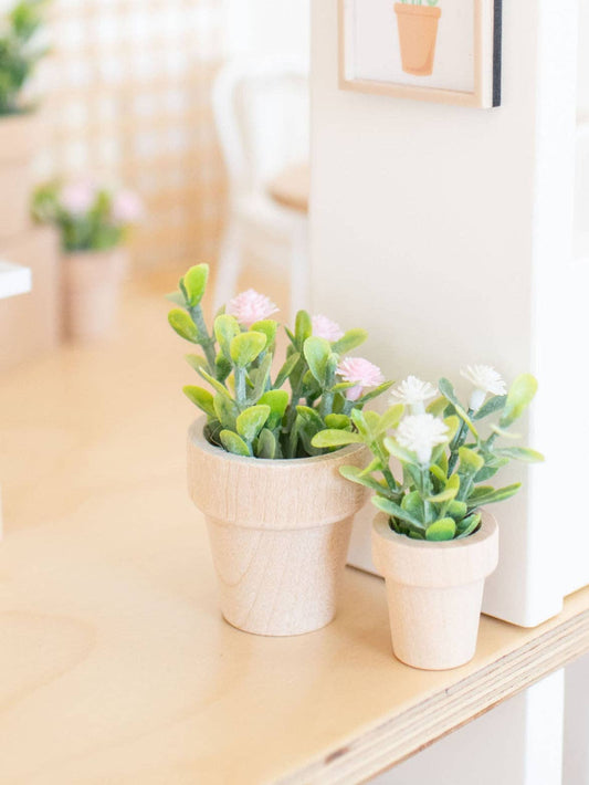 Dollhouse Spring Potted Flower Plant | Various Sizes Colors