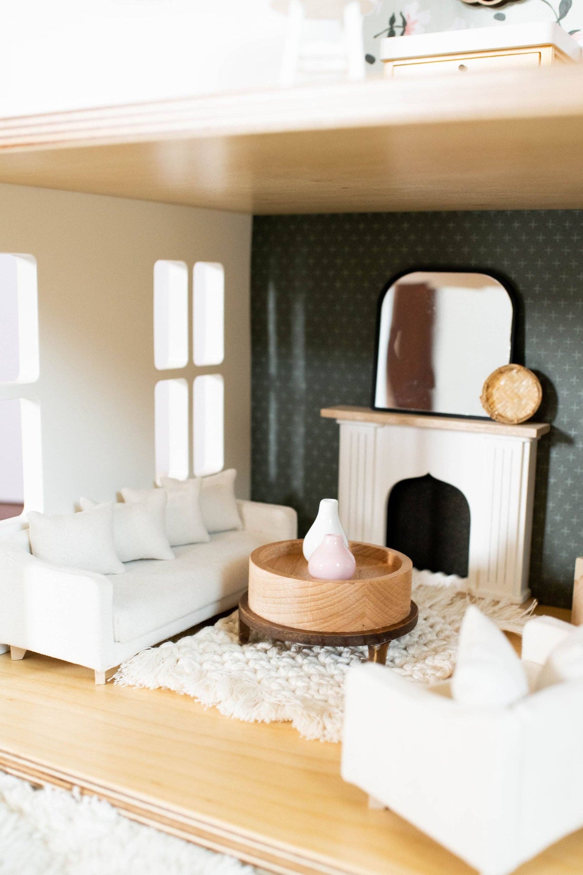 Dollhouse Adelaide Scoop Arm Sofa | Pearl White