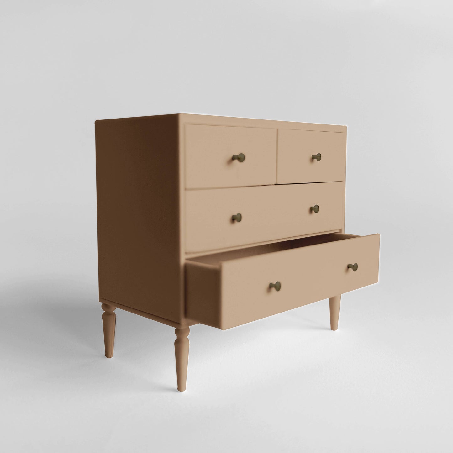 1:12 Scale Dollhouse Dresser, 4-Drawer