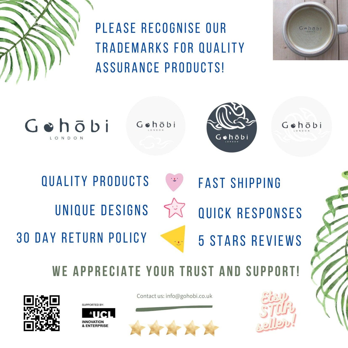 Gohobi Handmade Ceramic incense burner