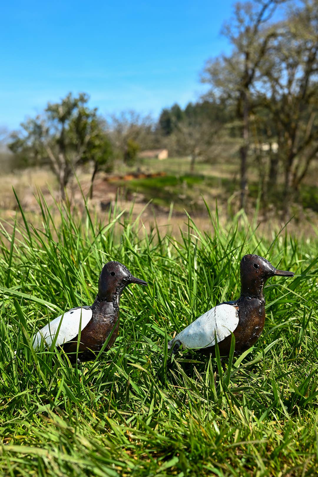Baby Duck Recycled Metal Sculpture