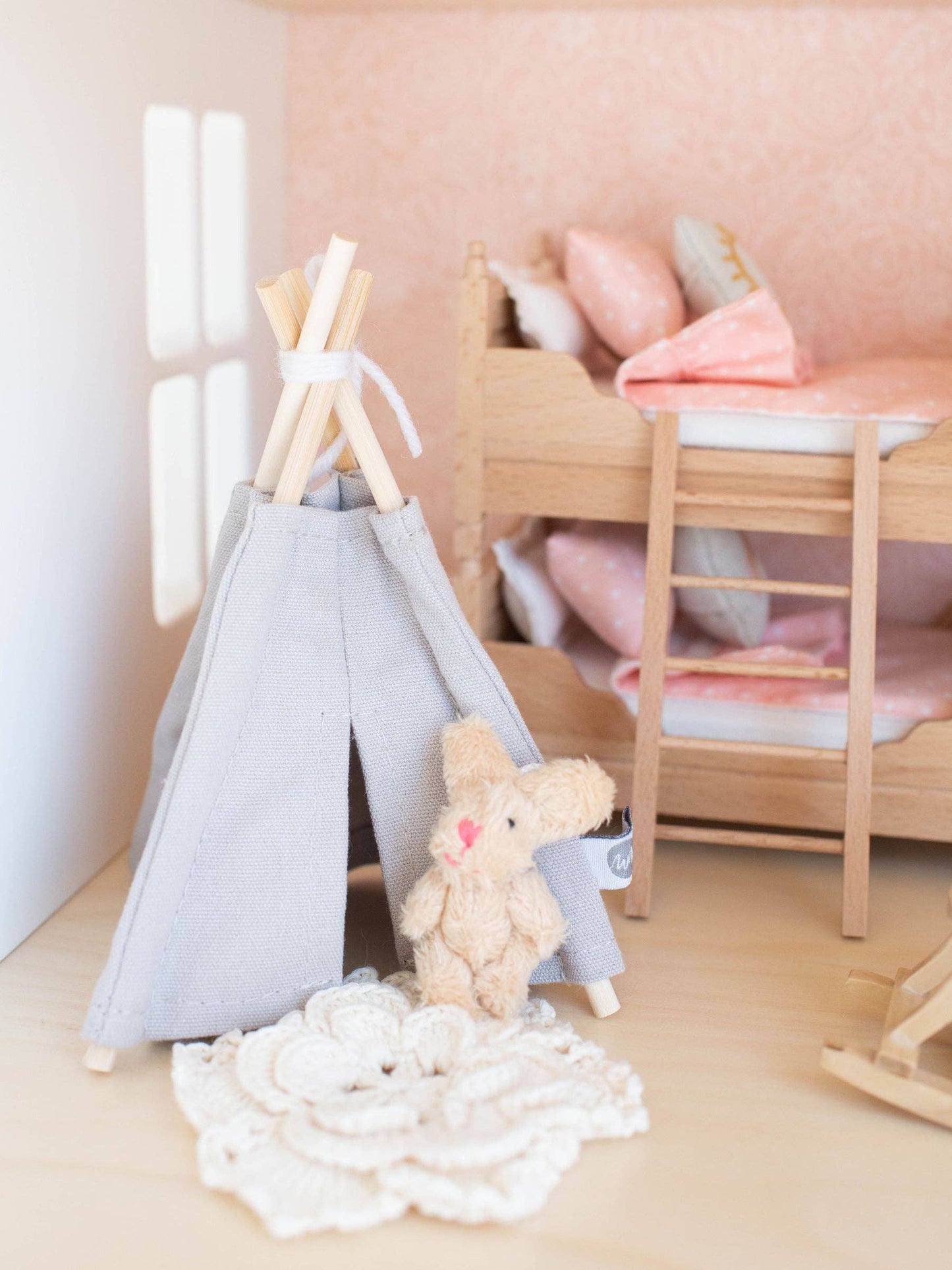 Dollhouse Plush Bunny Stuffed Animal | Multiple Colors