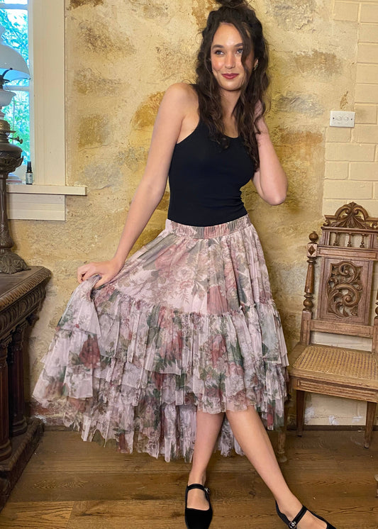WOMEN'S - Ballerina skirt in Pink Floral