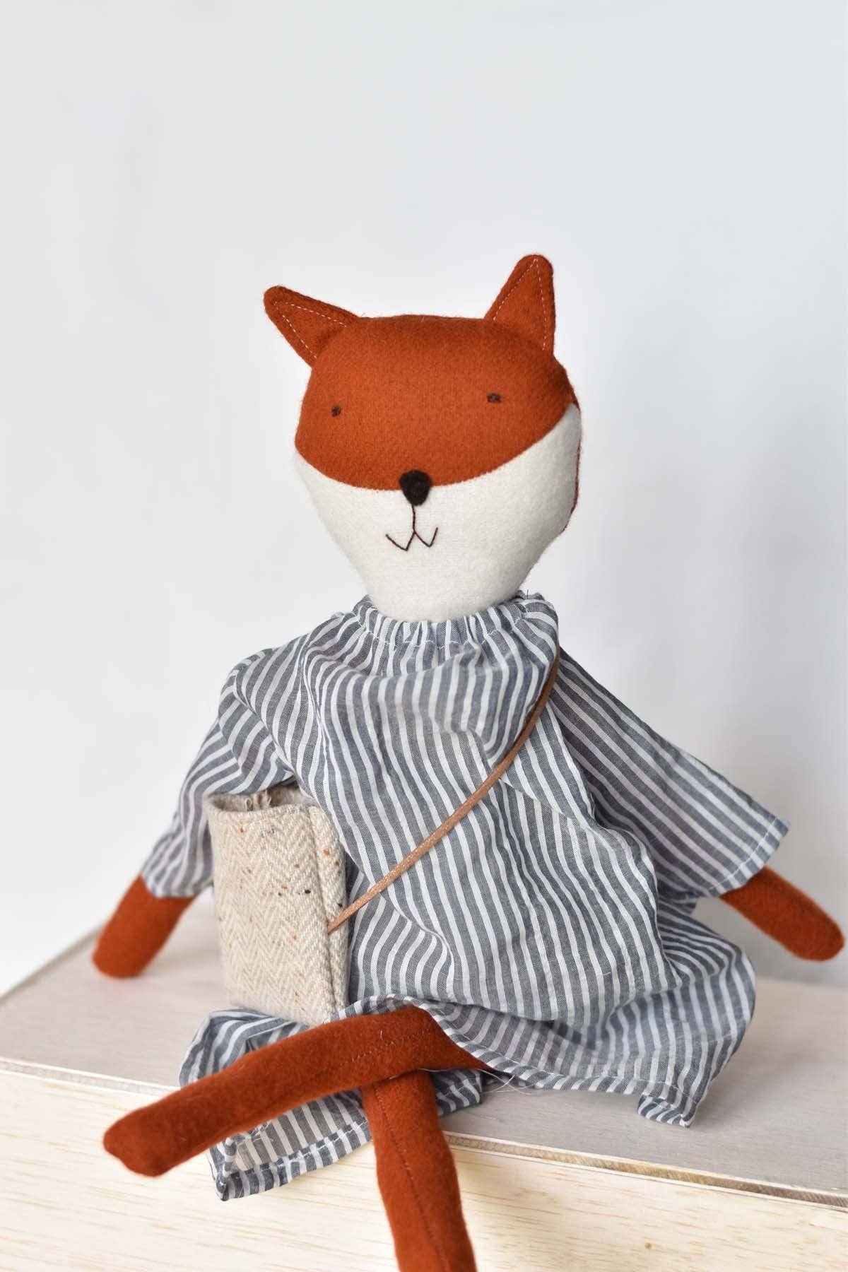 Florette the Fox doll - Breezy Stripe Day Dress
