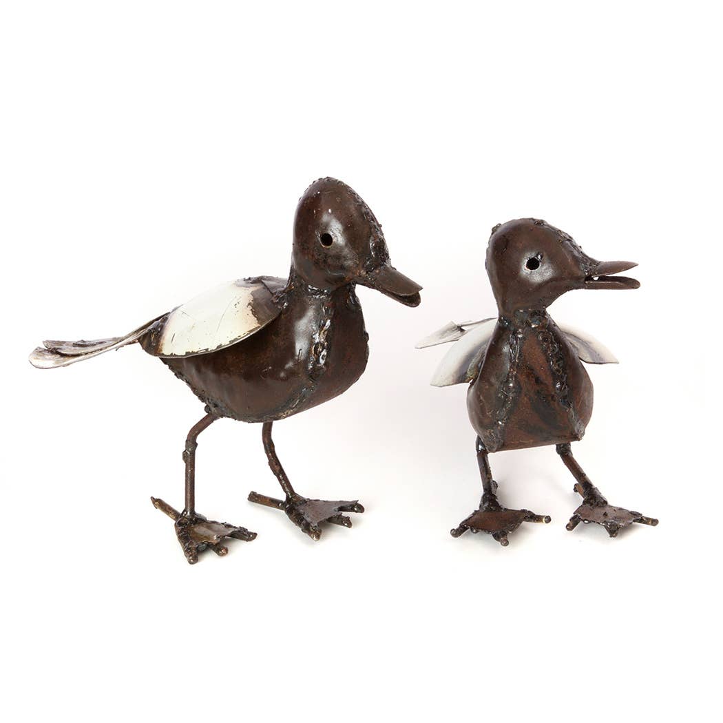 Baby Duck Recycled Metal Sculpture
