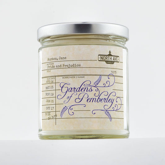 Book Candle / Pride and Prejudice / Jane Austen Gift /