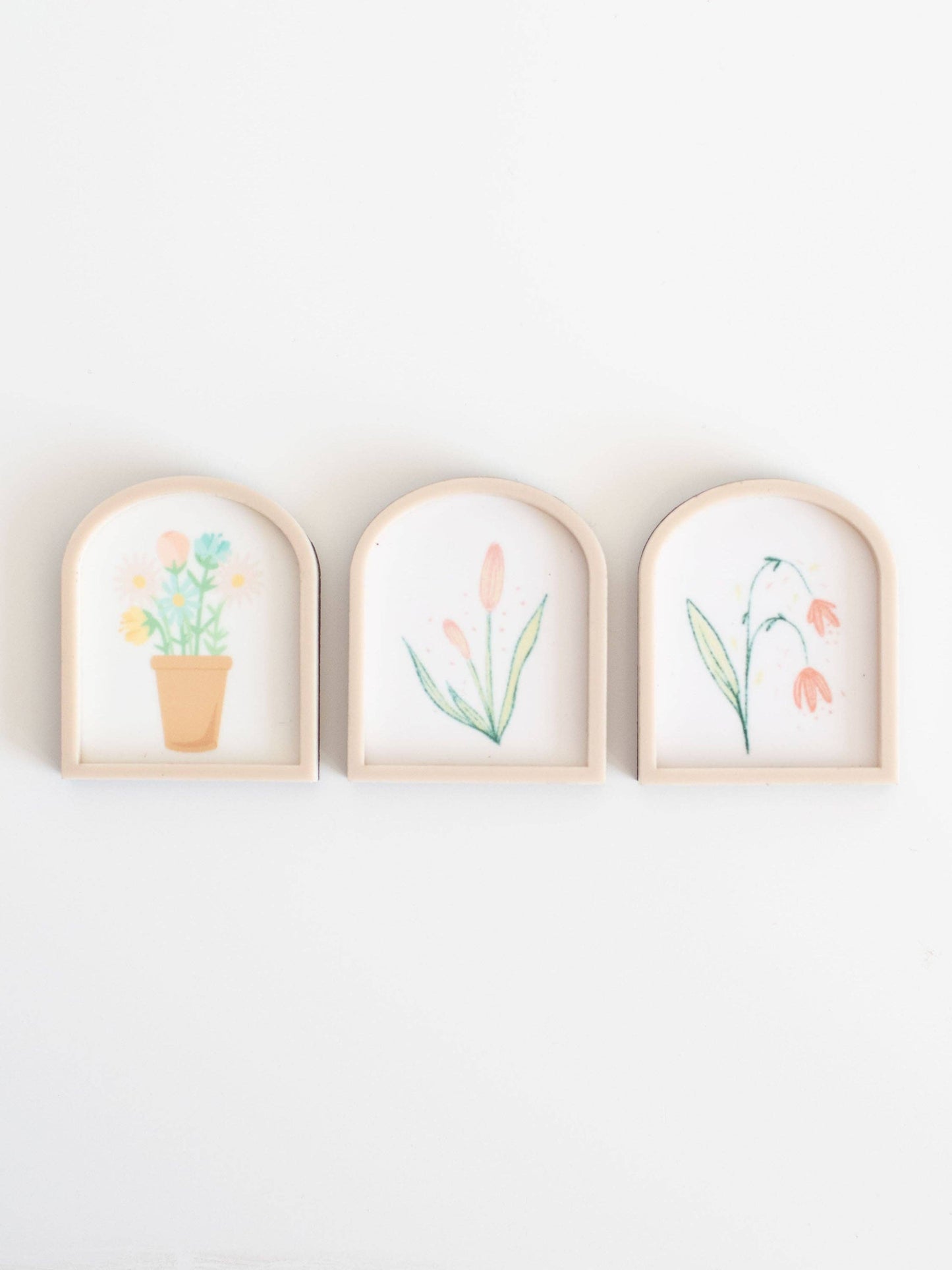 Dollhouse Floral Wall Print | Arch | Flowers Tulip Lilies