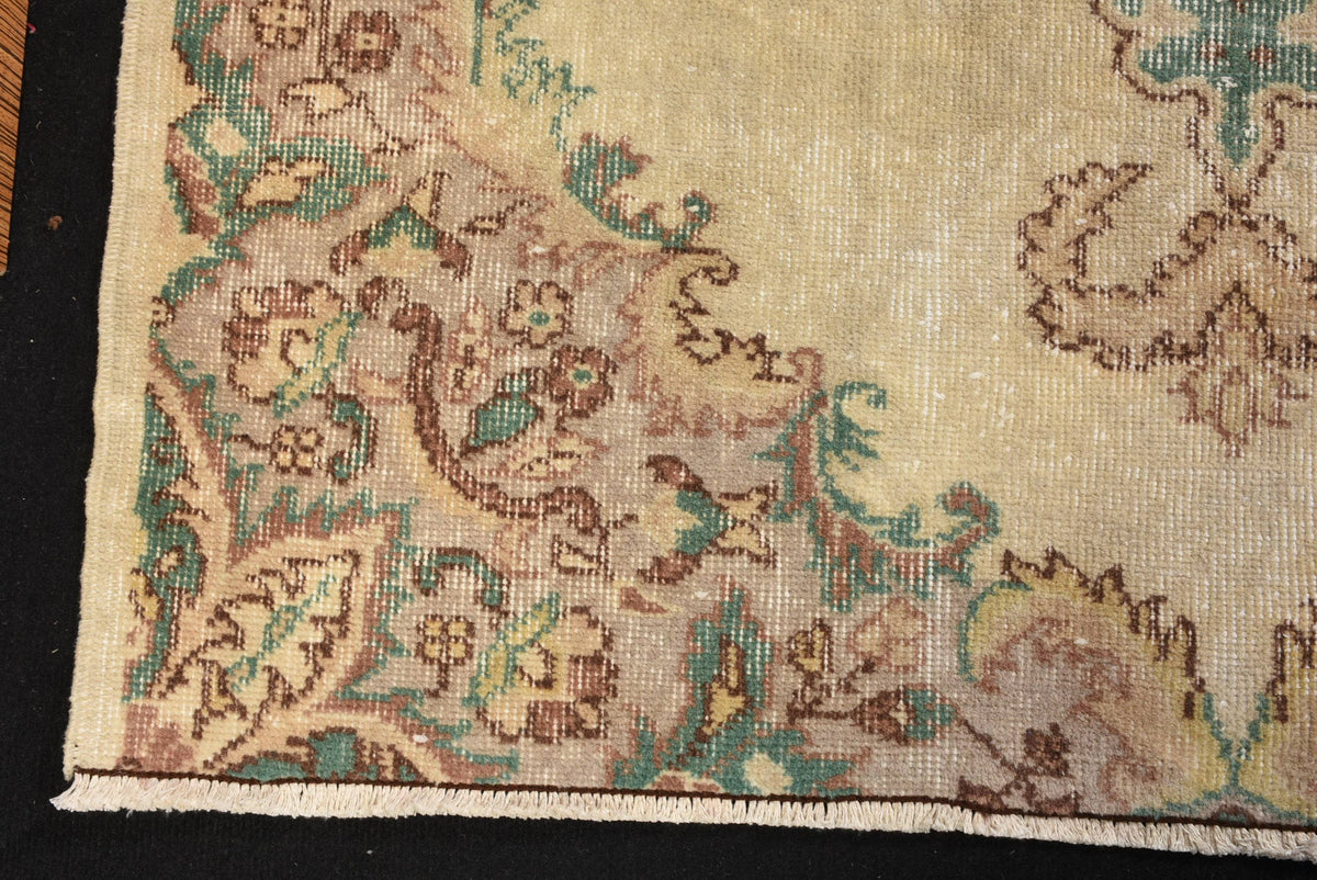 Rug, Beige & Brown Patchwork Classic 4x7.3 Ft Woven Rug