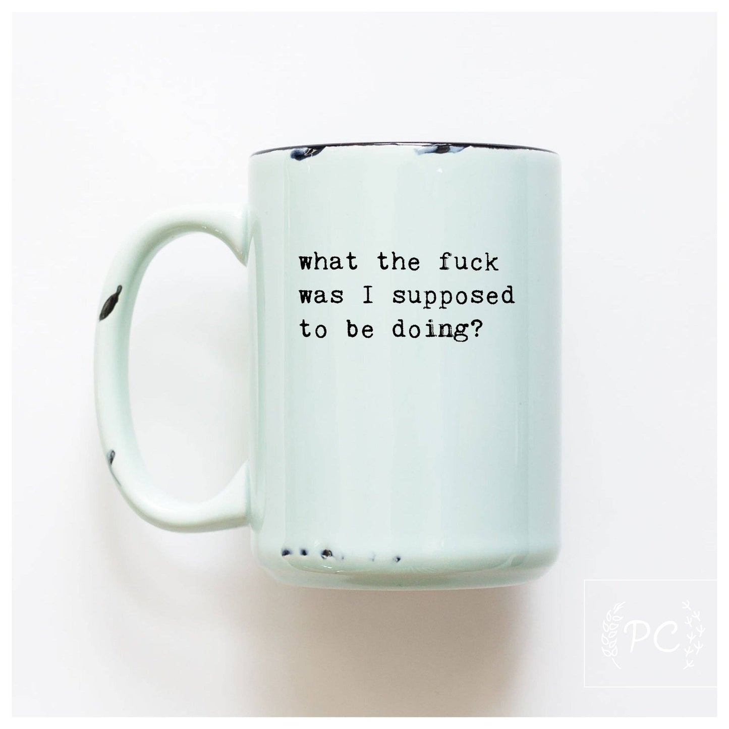What the fuck was I supose to be doing? | ceramic mug