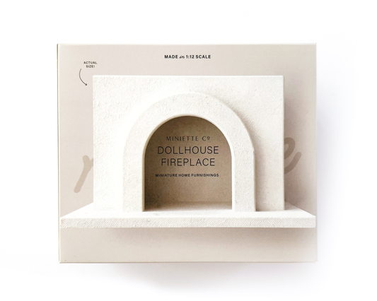 Modern Miniature Dollhouse Fireplace