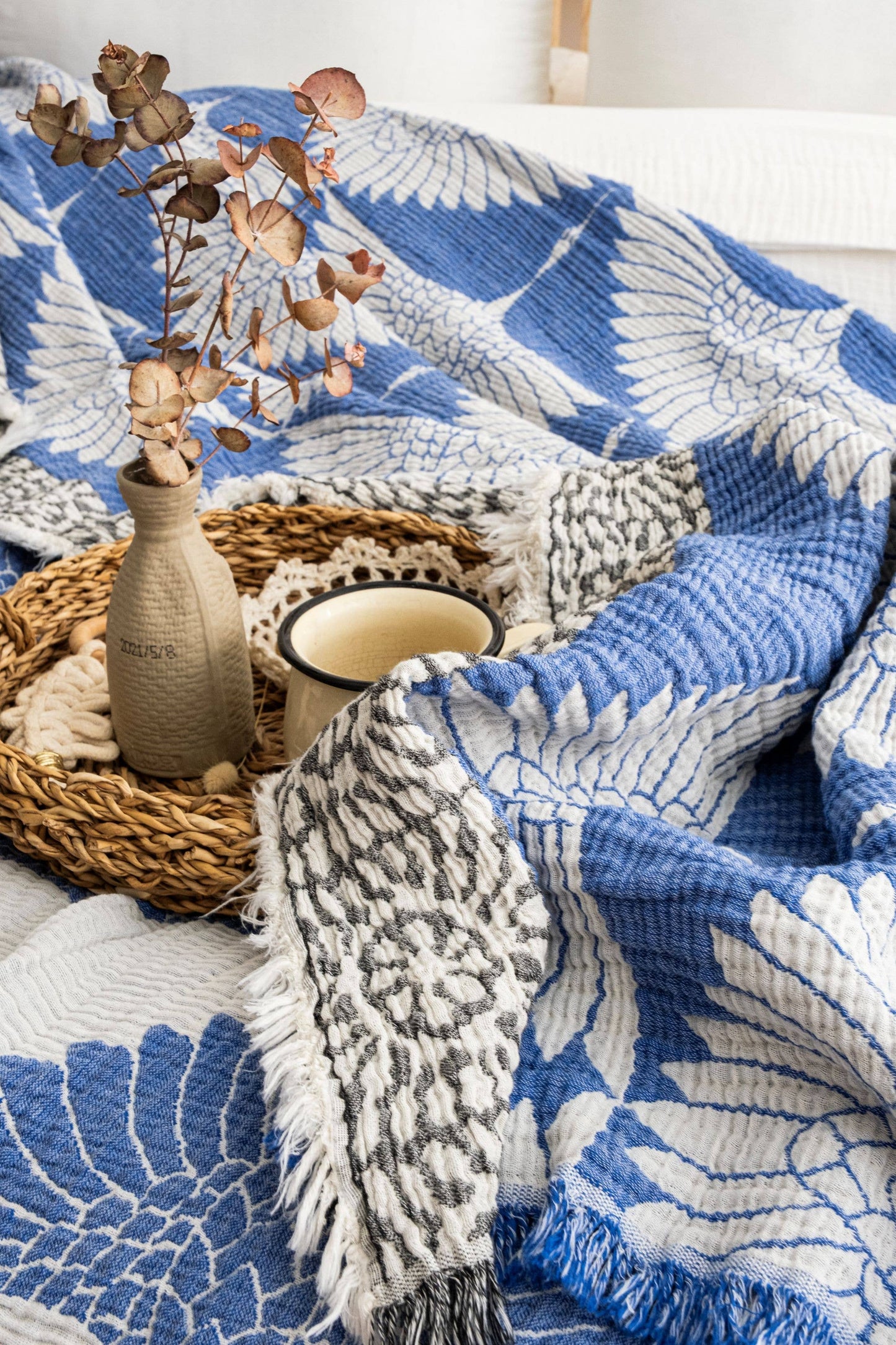Crane Muslin Blanket,
