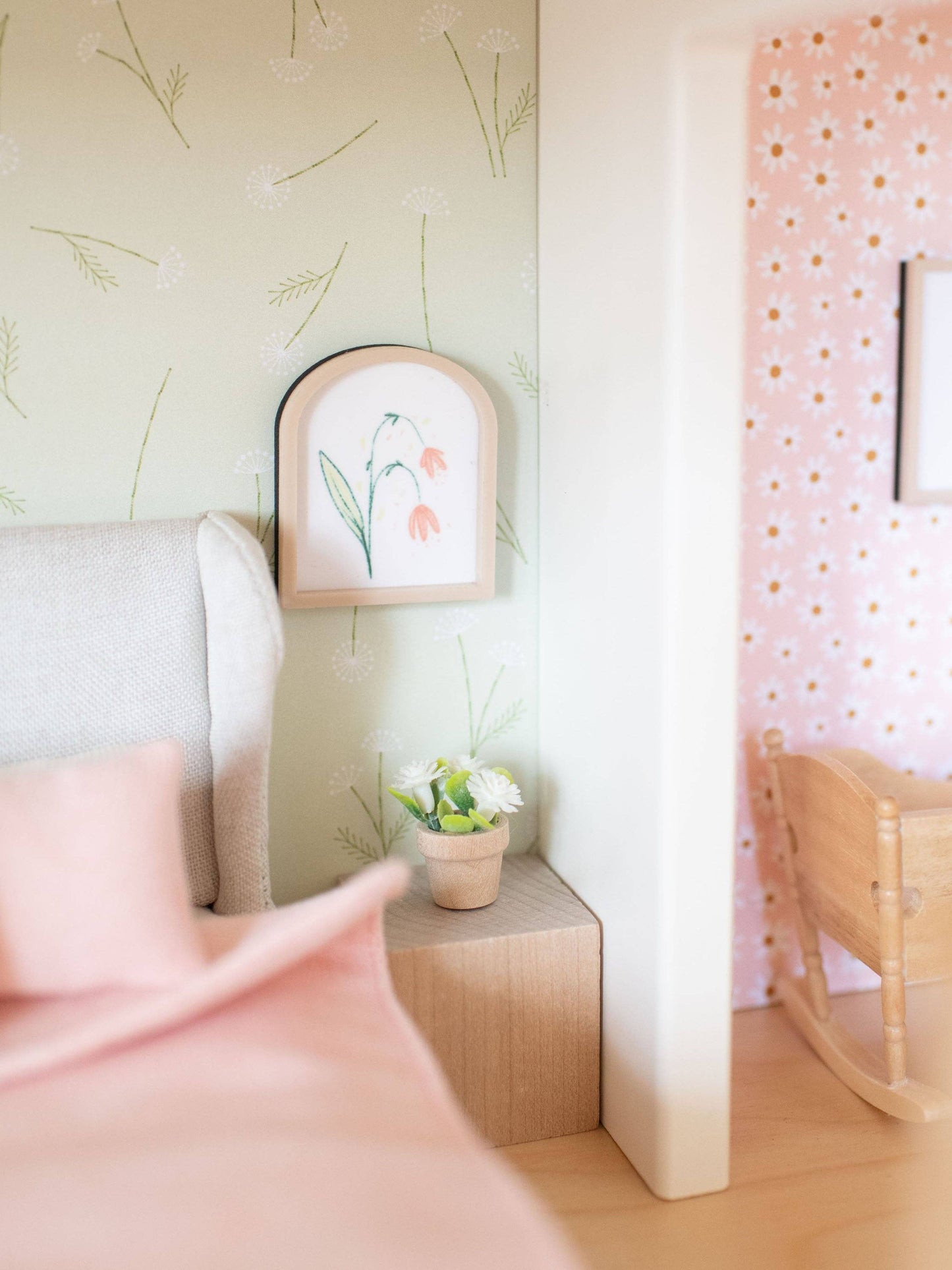 Dollhouse Floral Wall Print | Arch | Flowers Tulip Lilies