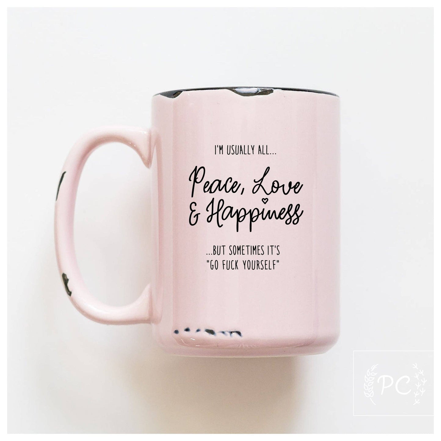 Peace Love Happiness | Ceramic Mug