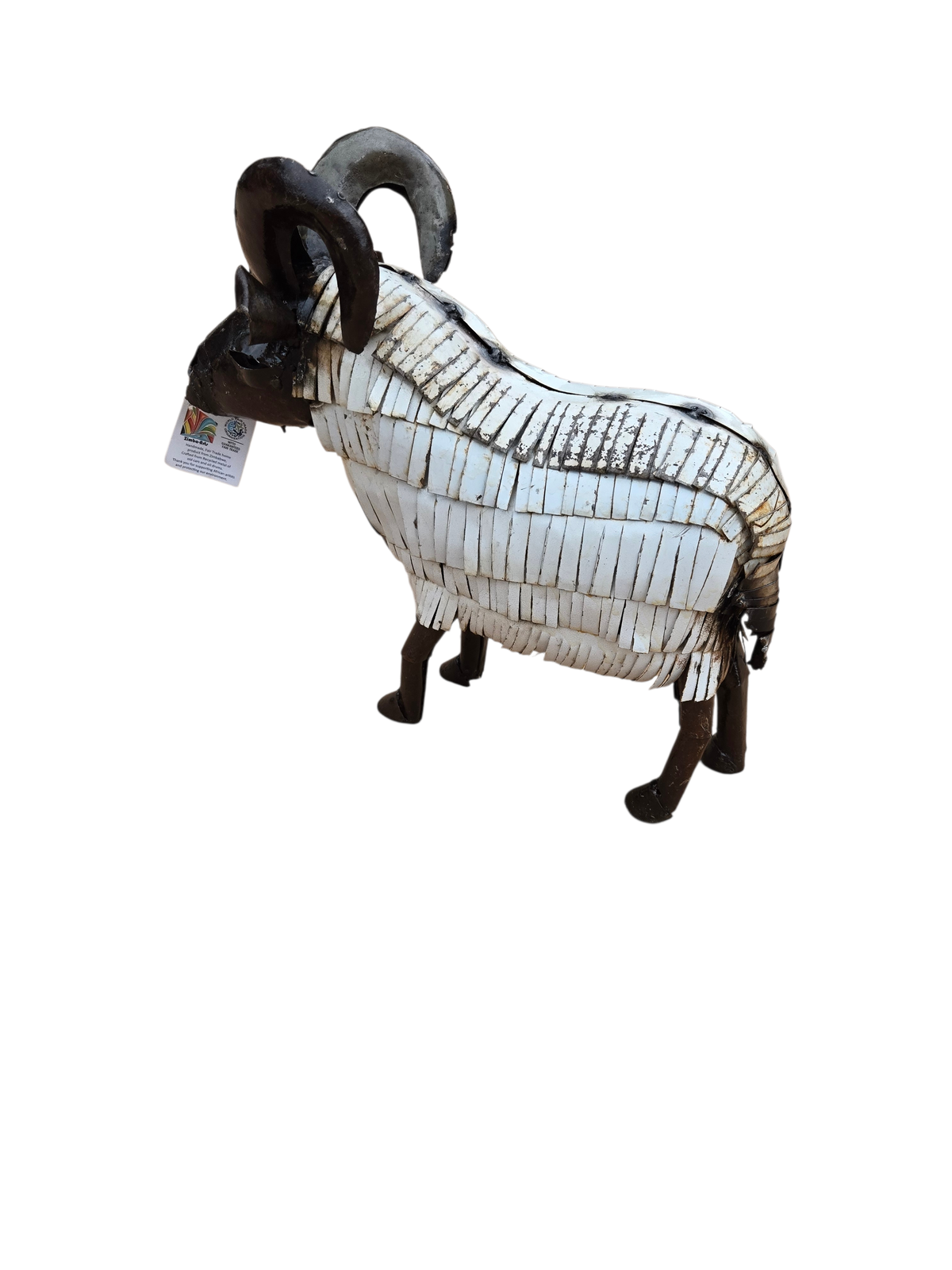 METAL WHITE LARGE SHEEP