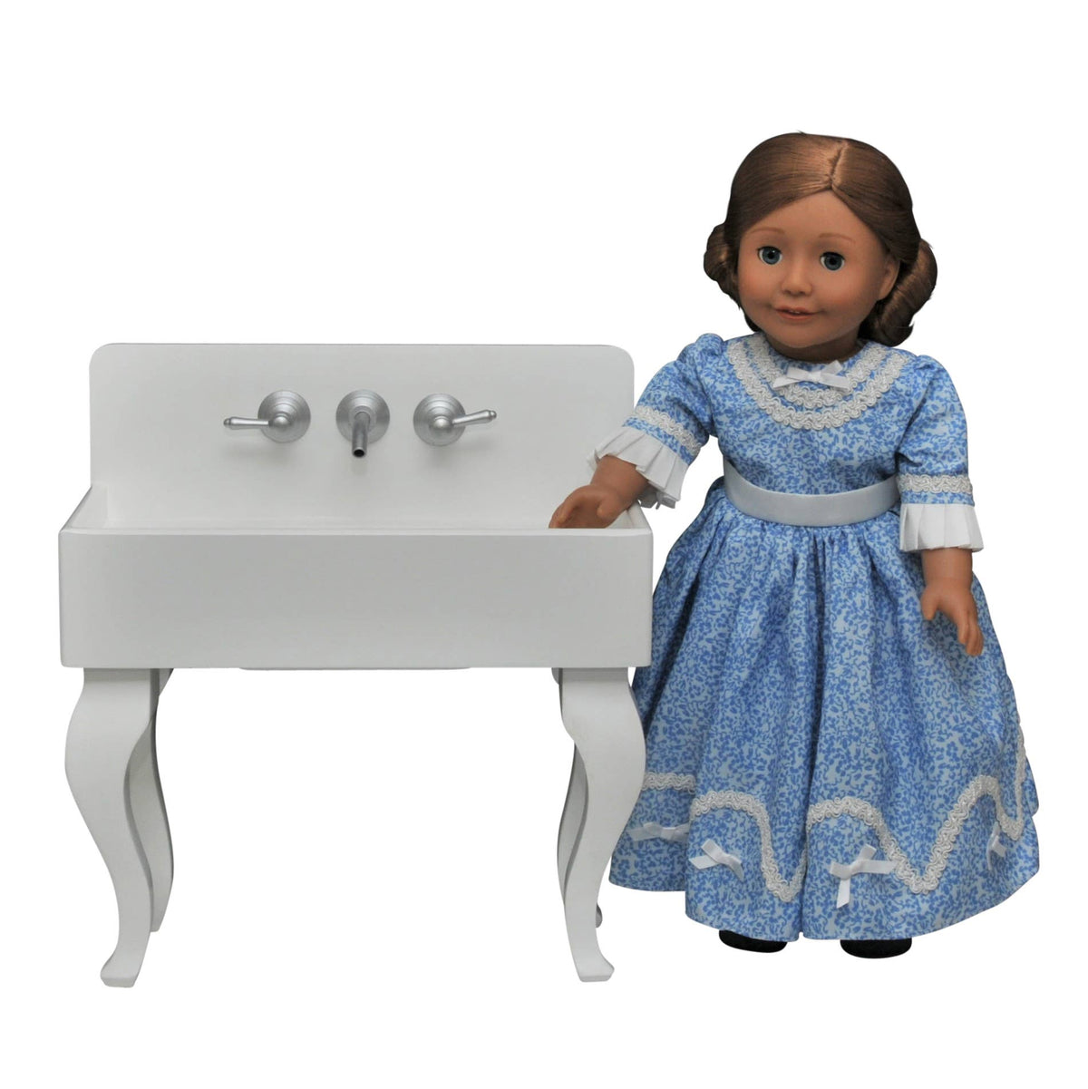 18 In Doll Furniture, Farm Kitchen Sink Fits American Girl