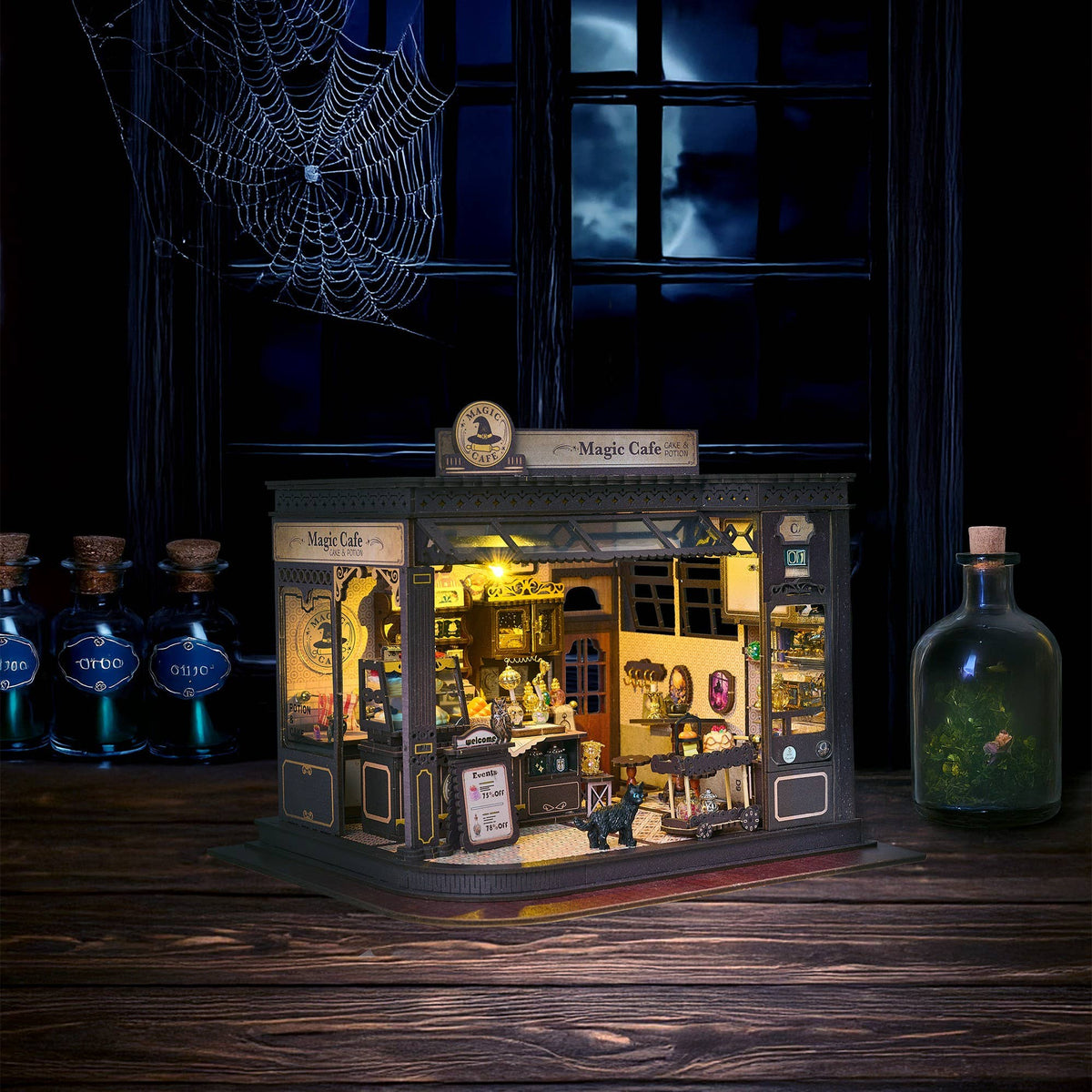 DIY Miniature House Kit: Magic Café