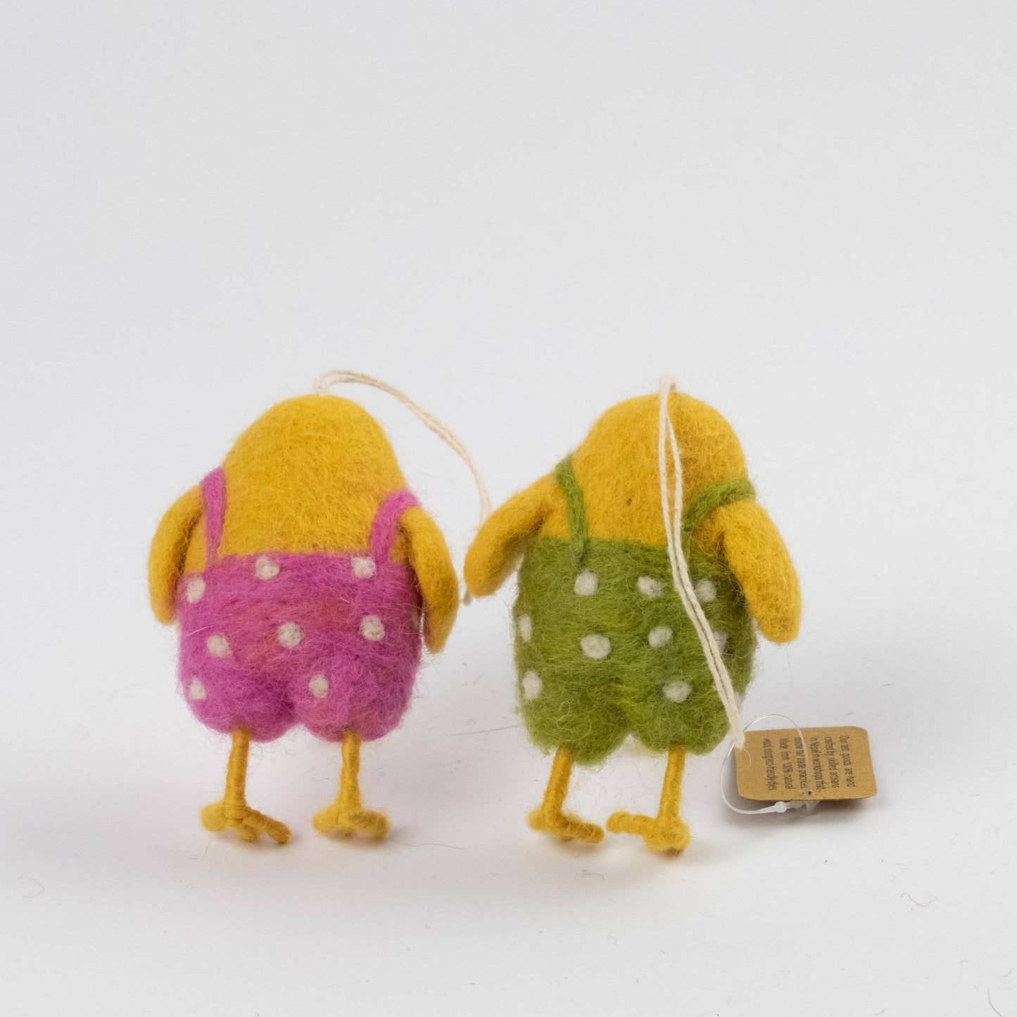 Ornament - Easter Decor - Chicks in Overalls