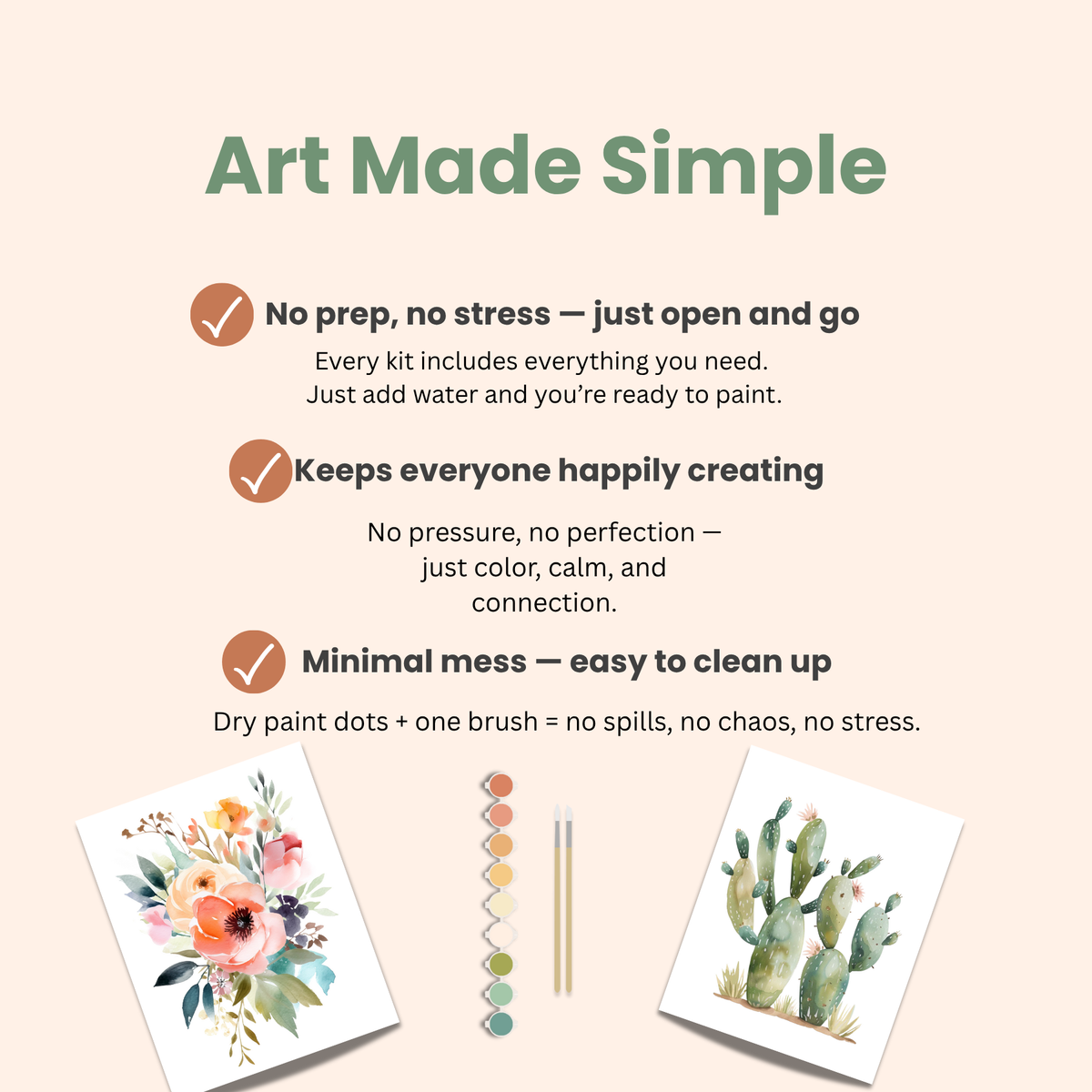 All-In-One Spring Flowers Watercolor Kit