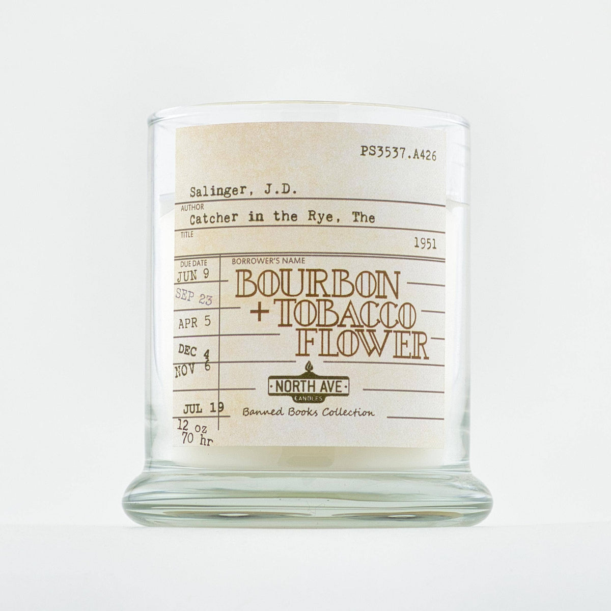 Banned Book Candle / The Catcher in the Rye / Bookish Gift