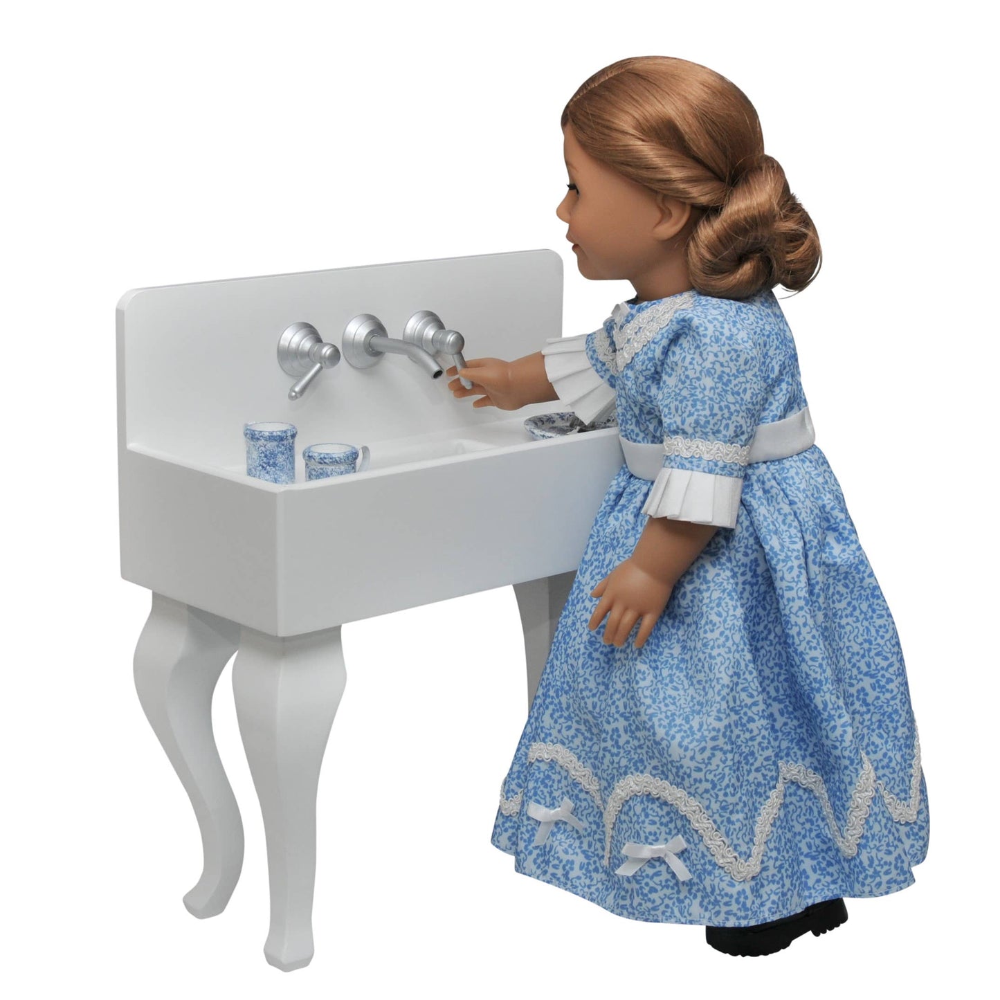 18 In Doll Furniture, Farm Kitchen Sink Fits American Girl