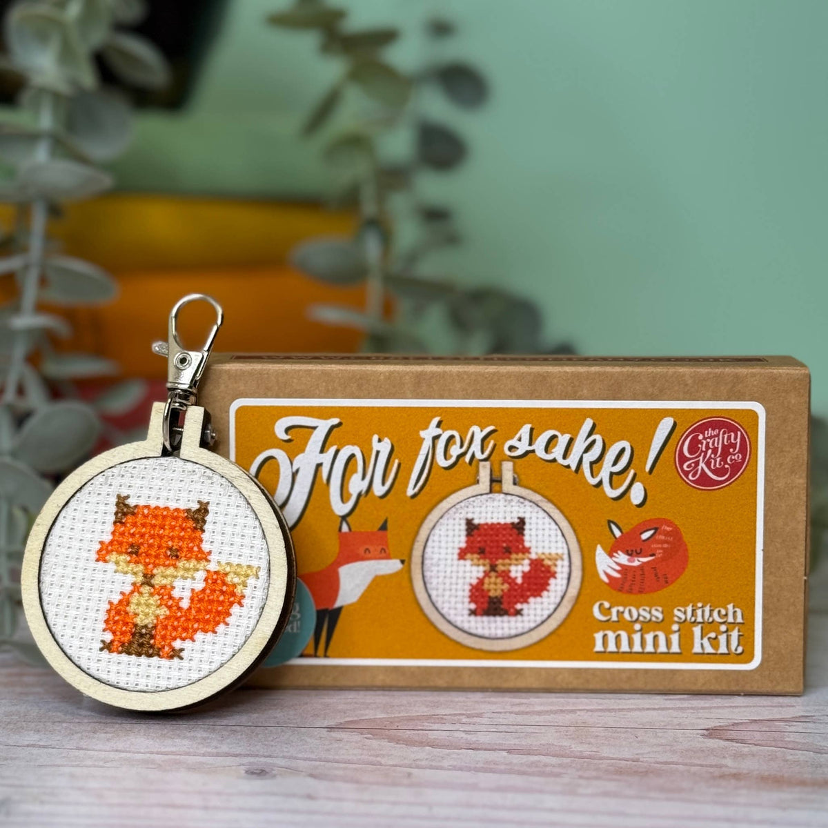 For Fox Sake! Mini Matchbox Cross Stitch Kit