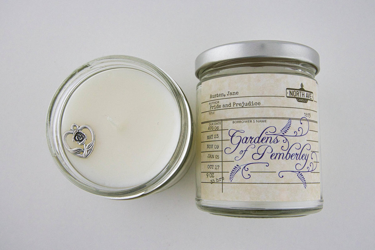 Book Candle / Pride and Prejudice / Jane Austen Gift /