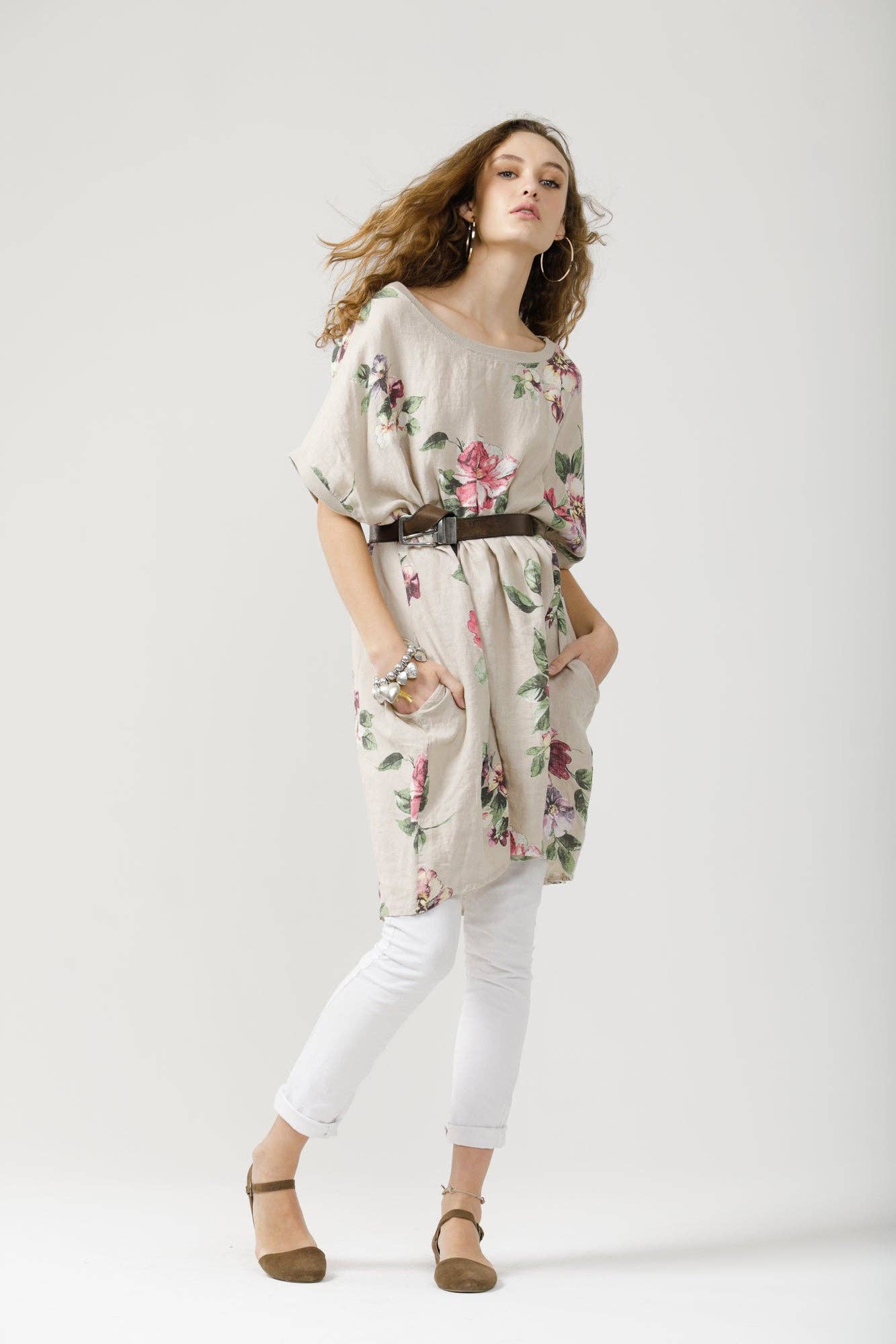 Rosabella Floral linen dress.