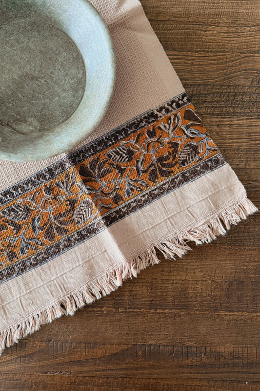Cocoa Khadi Hand Towels (set of 2)