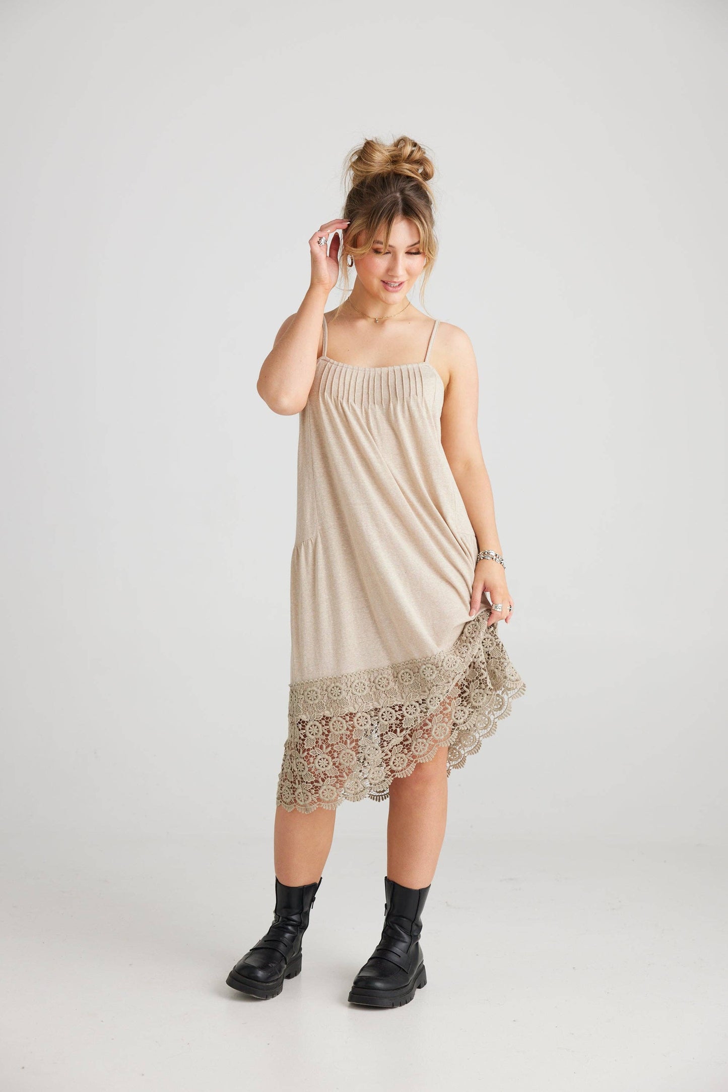 Marisol Lace edged dress.  Sandcastle
