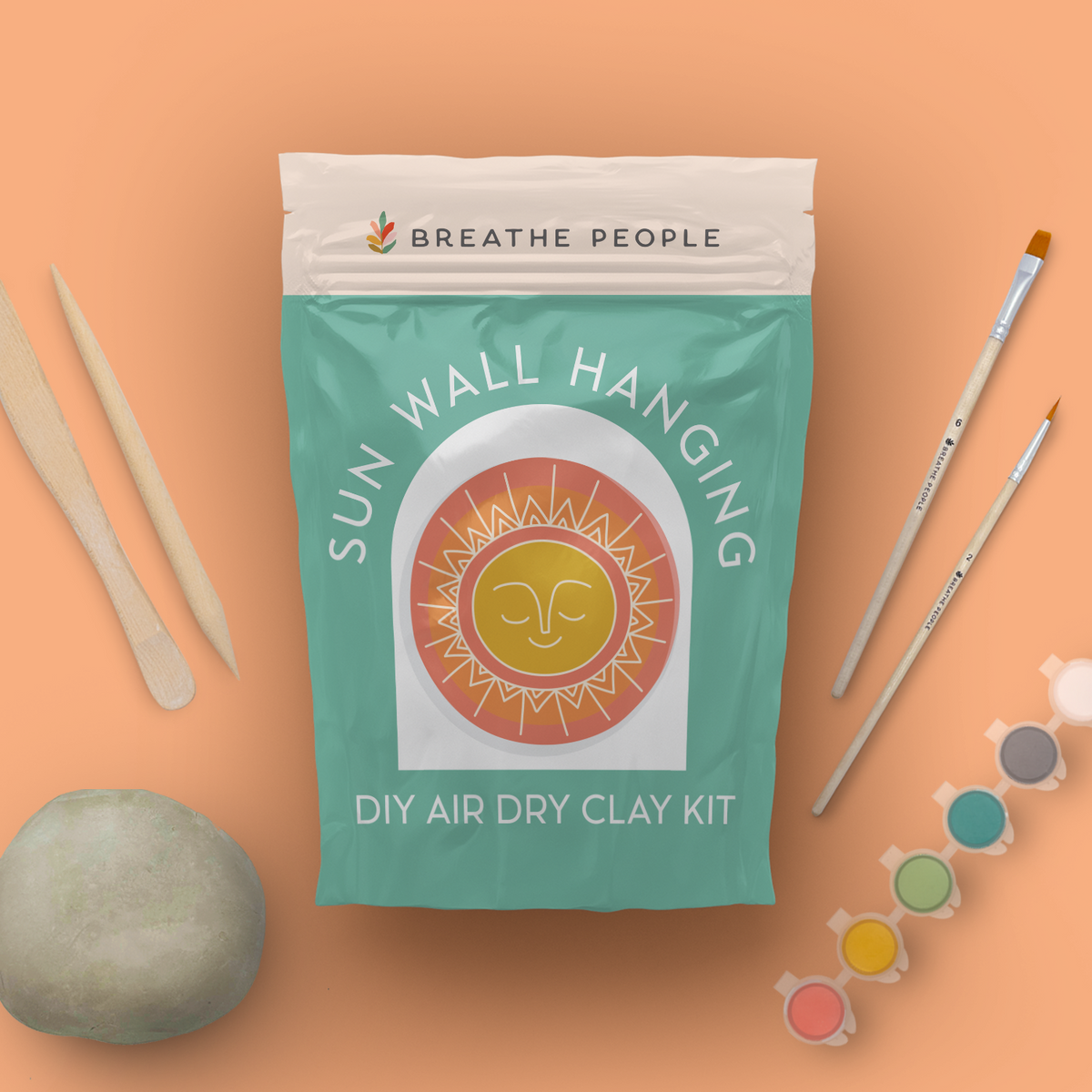 DIY Air Dry Clay Kit- Make Your Own Sun Wall Hanging
