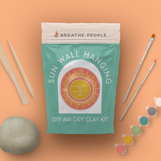 DIY Air Dry Clay Kit- Make Your Own Sun Wall Hanging