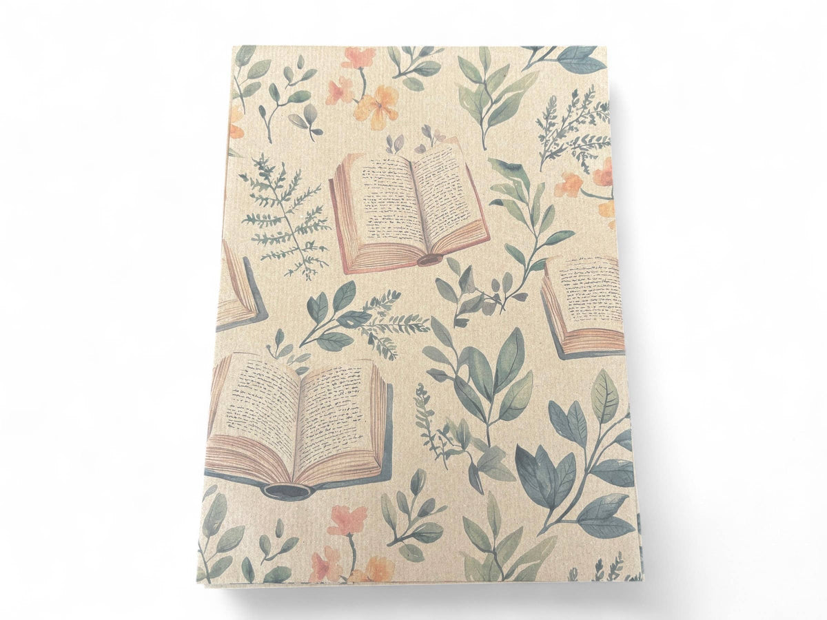 Book Recycled Kraft Wrapping Paper Gift Wrap