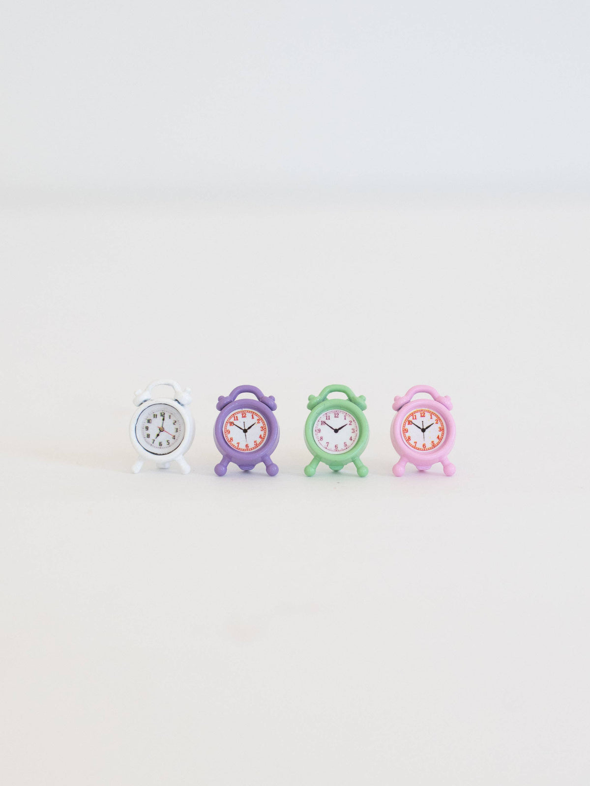Dollhouse Tabletop Alarm Clock | Pink Purple White Green