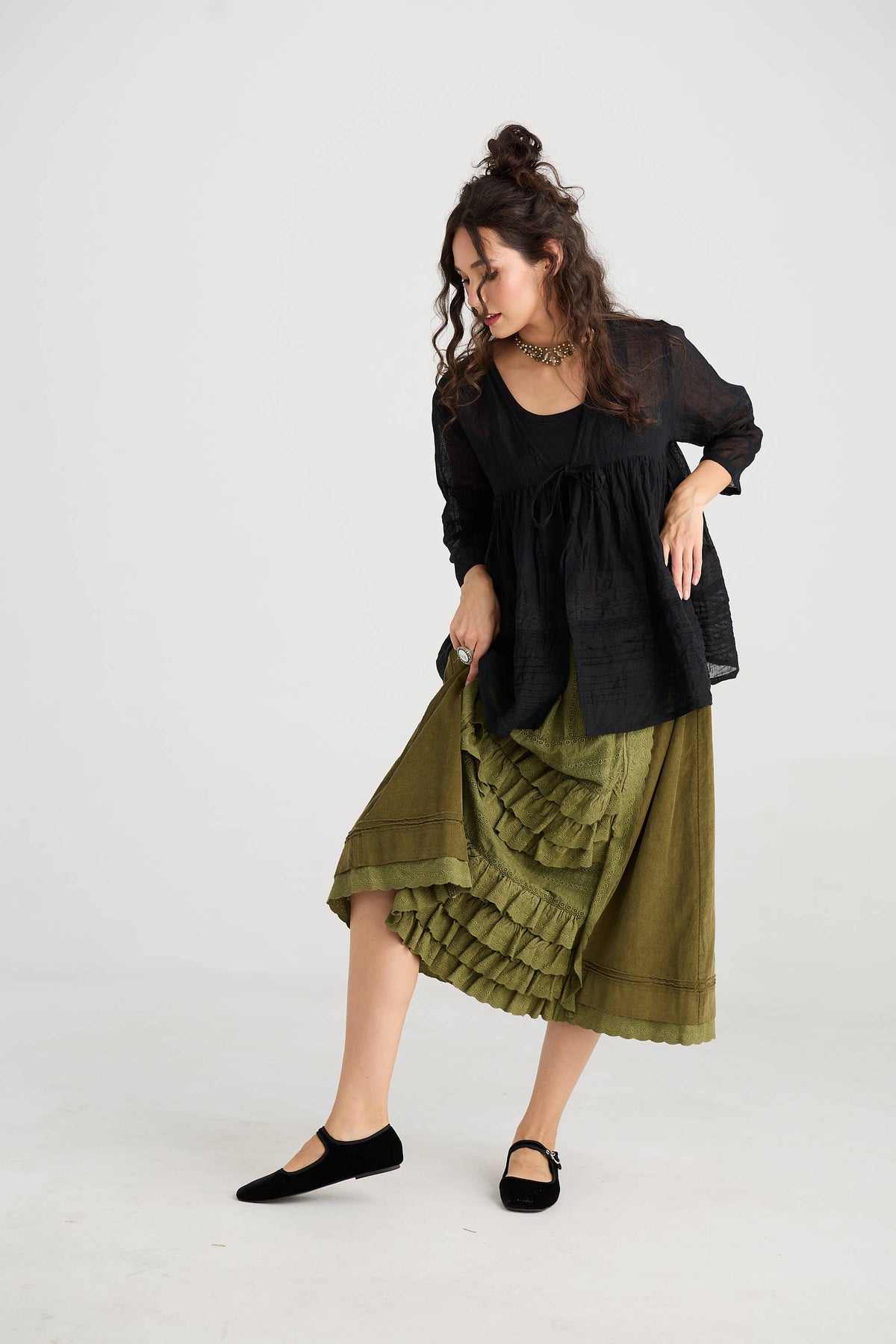 WOMEN'S - Fable Skirt in Moss Green