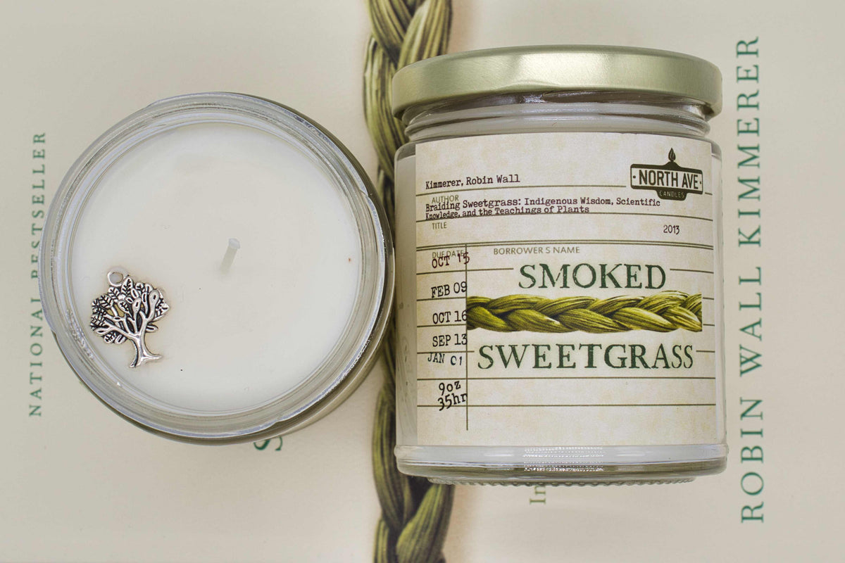 Book Candle / Braiding Sweetgrass / Bookstore sideline gift