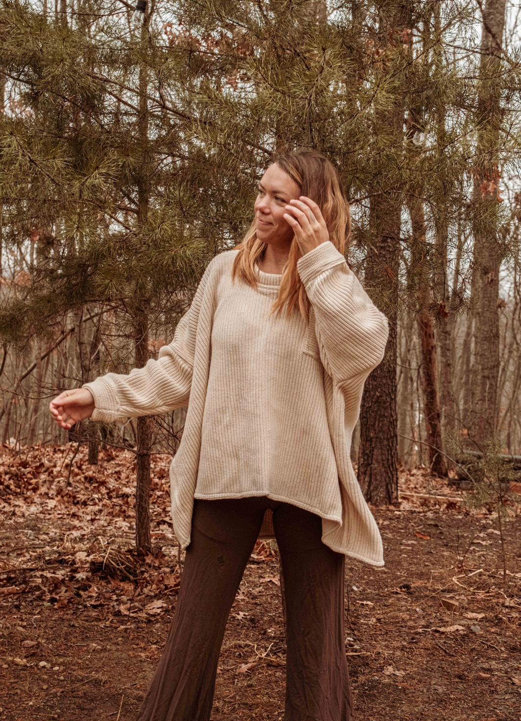 100% Organic Cotton Unisex Pocket Oversized Pullover Sweater