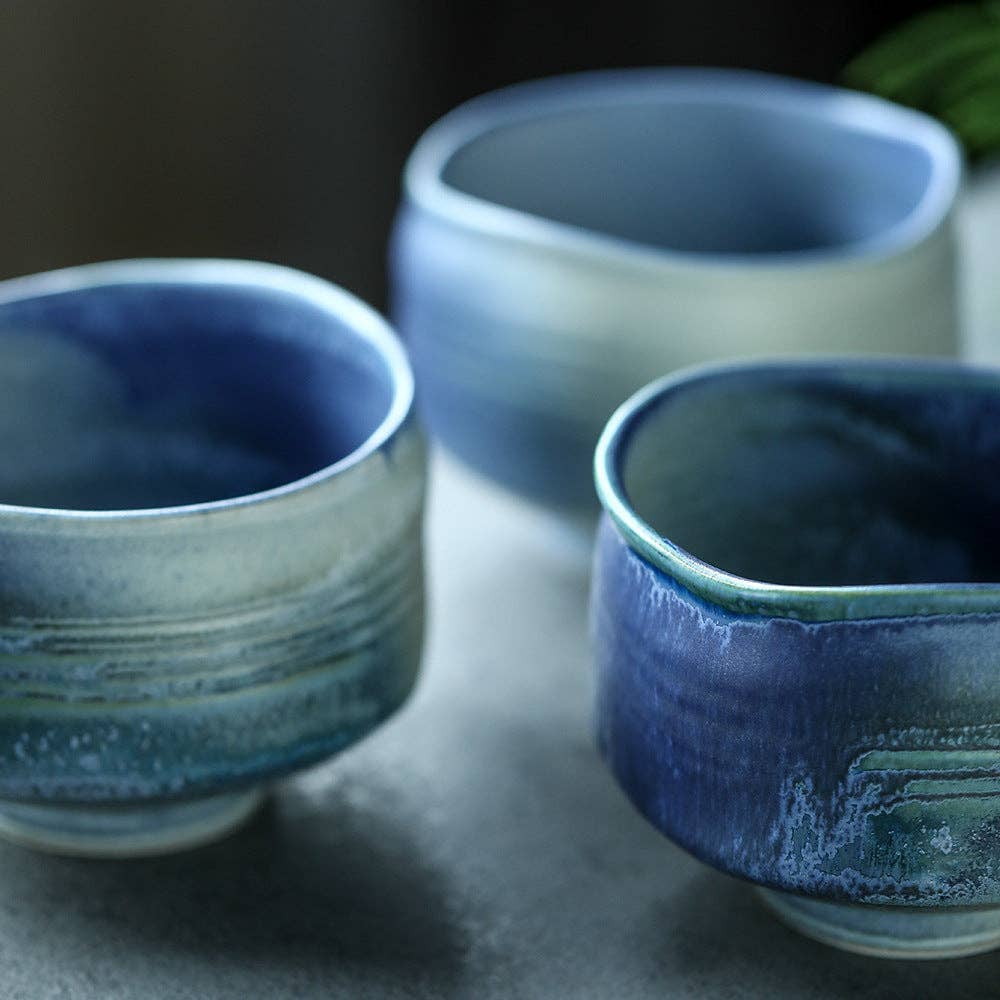 Gohobi  Blue Matcha Bowl