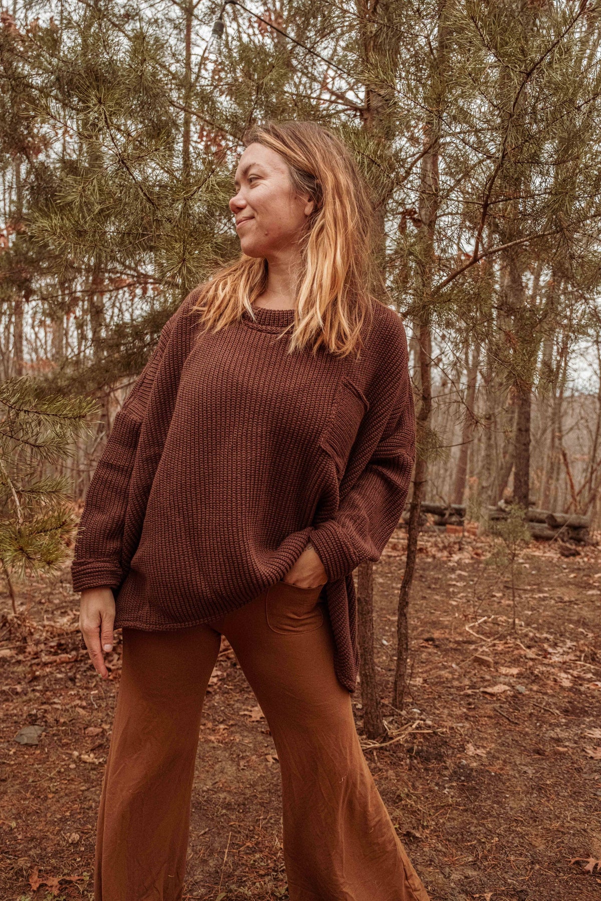 100% Organic Cotton Unisex Pocket Oversized Pullover Sweater